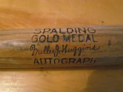 Antique Vtg Spalding Baseball Bat Gold Medal Miller Huggins Autograph • $255