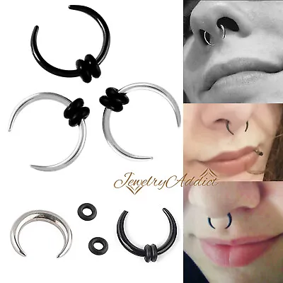 Buffalo Pincher Awl Horseshoe Septum Surgical Steel Body Ear Nose Ring Piercing • $5.97