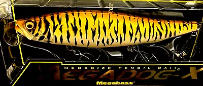 Megabass Megadog-X JDM Special Color Bengal Tiger Mega Pencil 180mm 7.08  2.5oz • $67.95