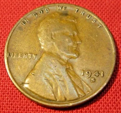 $1.29 • Buy 1941 S Lincoln Wheat Cent - G Good To VF Very Fine