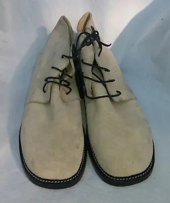 Reproduction Civil War Mens Brogan Boots Leather Suede Shoes 9 - Tan / Sand • $99.99