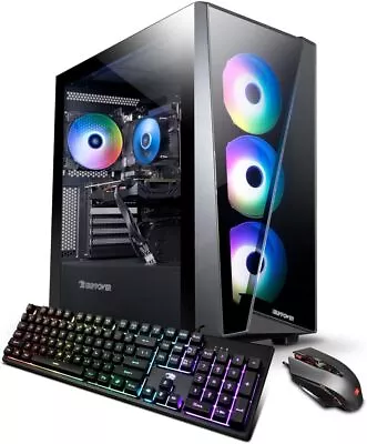 IBUYPOWER I3-12100F 8GB 500GB SSD GTX 1650 4GB Win11 Gaming Desktop PC • $399.99