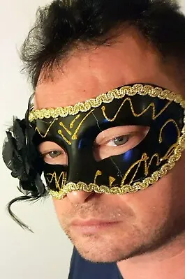 Venetian Masquerade Ball Halloween Prom Mask Unisex Party Dance Mask Decor Vogue • £1.75