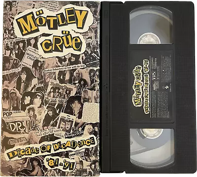 Motley Crue - Decade Of Decadence '81-'91 [USED][VHS] • $10