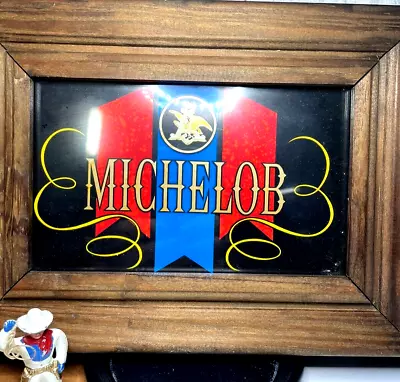 NIcely Framed  Michelob  Beer Wall Sign 7.5 X 4.5 Inches • $19.95