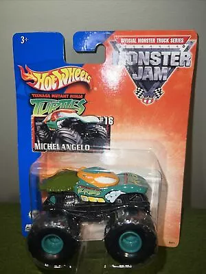 HOT WHEELS 1/64 MONSTER JAM  # 16 Teenage Mutant Ninja Turtles Michelangelo RARE • $35.95