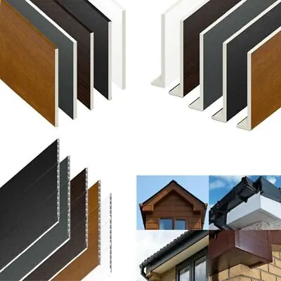Black Ash UPVC  Fascia  And Soffit Boards - All Accessories Available. • £55.99