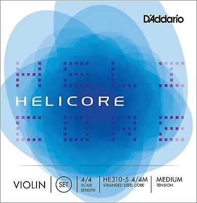 D'Addario Helicore Violin 5-String Set 4/4 Scale Medium Tension  • $68