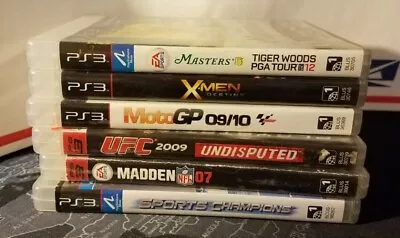 PS3 Video Game Bundle; Madden NFL 07 Moto GP 09/10 Tiger Woods PGA Tour 12 The • $19.40