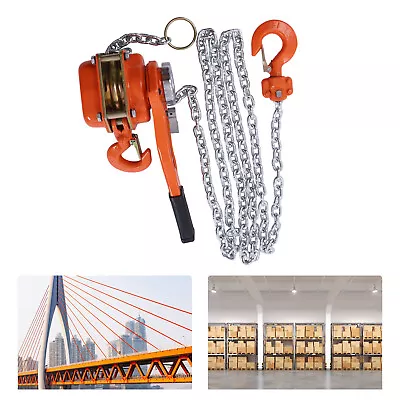 3/4Ton Lever Block Chain Hoist Ratchet Type Come Along Puller Portable 10FT Lift • £53.64