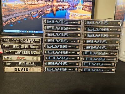 Lot Of 24 Time Life The Elvis Presley Collection Cassette Tapes 1998 - 56 + More • $4.25