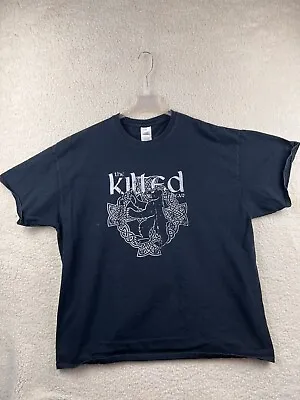 The Kilted Bear T-Shirt XXL Men’s Black Gildan Ultra Cotton Short Sleeve Graphic • $12.99