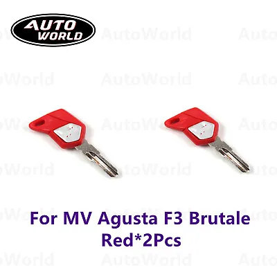 Motorcycle 32mm New Uncut Blade Blank Key For MV Agusta F3 F-3 Brutale RD*2pcs • $13.49