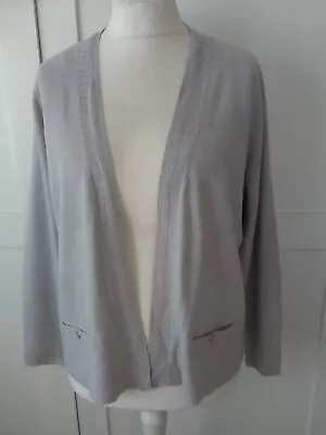 $2.48 • Buy Immaculate BHS Love Knitwear Size 18 Grey V Neck Cardigan 