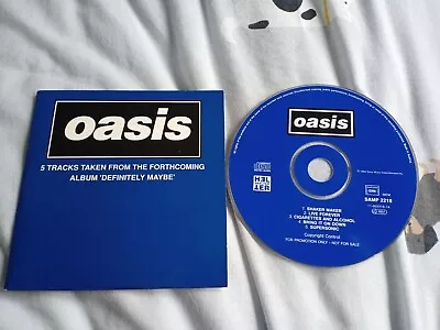 Oasis 5 Tracks From Definitely Maybe Rare Misprint Promo Cd Sampler • £9.99