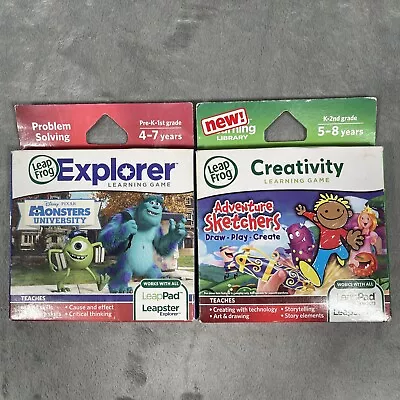 LeapFrog LeapPad Explorer Monsters University & Creativity Adventure Sketchers • $38.80