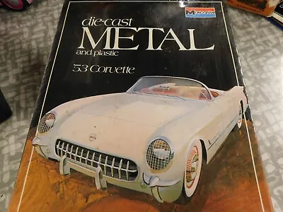 1953 Corvette Die Cast Metal And Plastic Monogram 1/24 Scale Kit # 6100 • $32