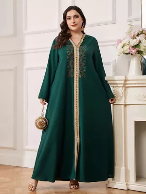 Dubai Women Hooded Abaya Long Maxi Dress Kaftan Muslim Loose Caftan Party Gown • $81.17