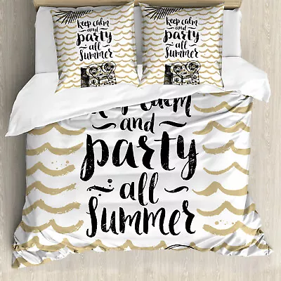 Keep Calm Duvet Cover Party All Summer Sketch • £32.99