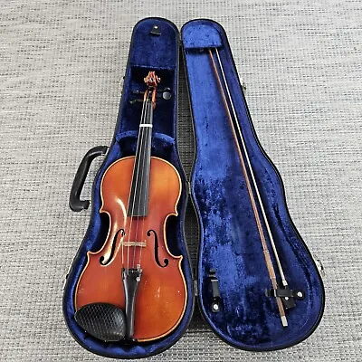 Karl Knilling Violin No. 7286 With Case Damaged Bow 3/4 Parts Repair • $149.99