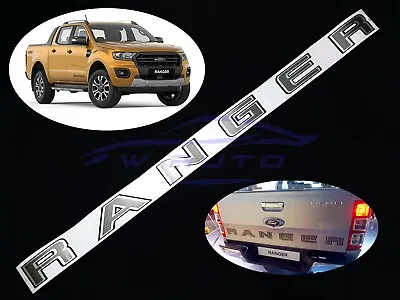 Gray Black Rear Tailgate Sticker Decal For Ford Ranger Px3 Wildtrak Xlt 2018+ • $36.29