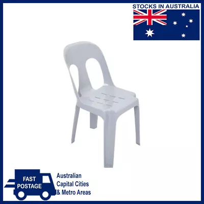 $39.95 • Buy Plastic Pippie Chair Grey Stackable Commercial Outdoor Dining Party Seat Chairs