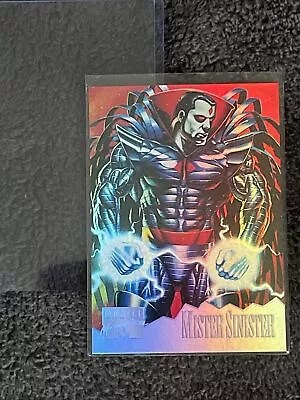 1995 Marvel Masterpieces Mister Sinister Holoflash Insert #5 Card X-men Nelson • $49.99