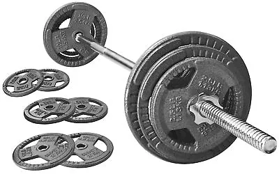 Cast Iron Standard Weight Plates Including 5FT Standard Barbell With Star Loc... • $117.13