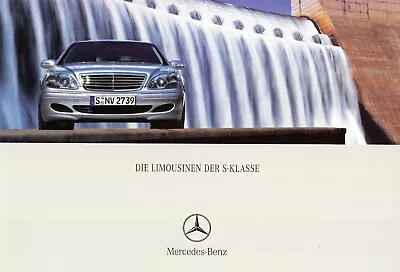 Mercedes S-Class W220 S55 600 500 430 350 CDi Brochure 2002 H • $4.23