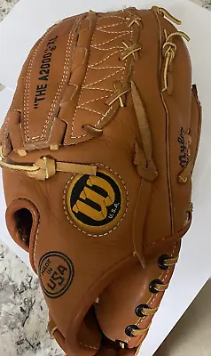 Vintage Wilson Baseball Glove The A2000 XL NEW 12.5 Inch RHT • $600