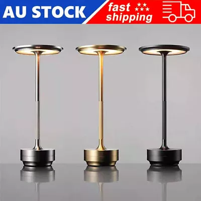 Metallic LED Desk Lamp Rechargeable Dimmable Waterproof Cordless Table Lamp • $37.79