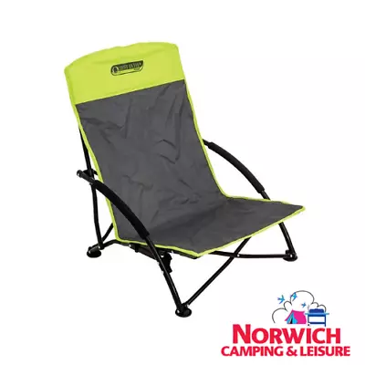 Quest Autograph Cornwall Beach Camping Chair - Black & Green • £19.99