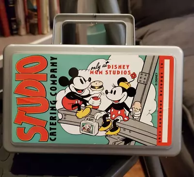 Vintage Disney MGM Studios Catering Co Mickey Minnie Mouse Lunchbox Whirley NWOT • $17.79