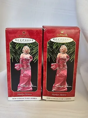 X2 Hallmark Keepsake Ornaments 1997 Marilyn Monroe Both Are #1 In Series • $12.92