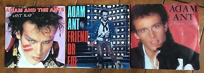 £0.99 • Buy Adam Ant X 3 7  Singles- Pus In Boots,  Friend Or Foe And Ant Rap