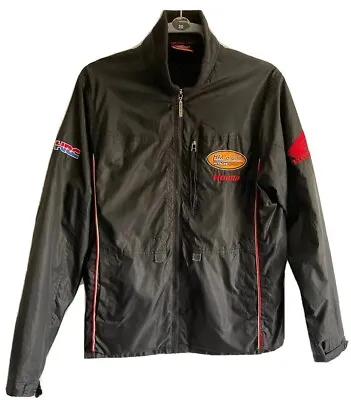 Official Honda Merchandise Mens Windbreaker Jacket Black Size Small • £19.99