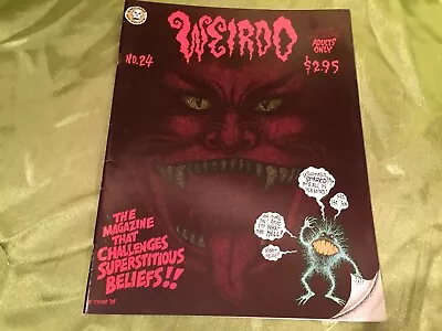 WEIRDO #24 [Winter 1988-89] R Crumb Underground Comix LAST GASP ECO-FUNNIES • £14.29