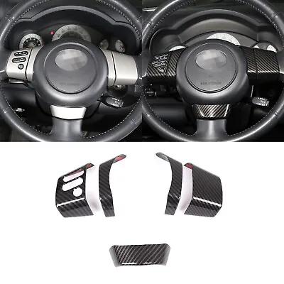 Carbon Fiber Steering Wheel Button Cover Trim Accessories For FJ Cruiser 2007-21 • $34.99