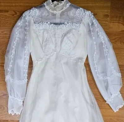 Vintage Wedding Gown Boho Cottagecore 1960s/70s Hippie • $129