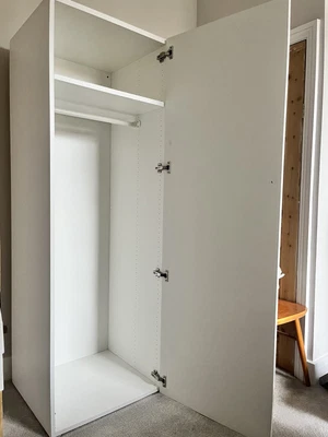 £43 • Buy Single White IKEA Wardrobe Used