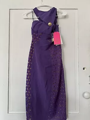 Versace For H&M Purple Silk Dress / Size Small • $95