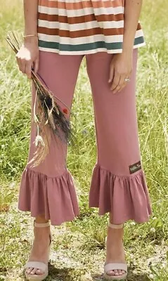 Matilda Jane Women’s Wonderment Mesa Rose Cropped Big Ruffles Size Medium • $24