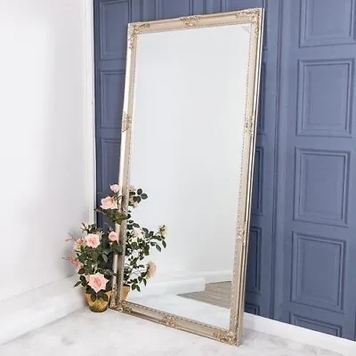 Extra Large Champagne Mirror Ornate Full Length Wall Mountable 200cm X 100cm • £195.95