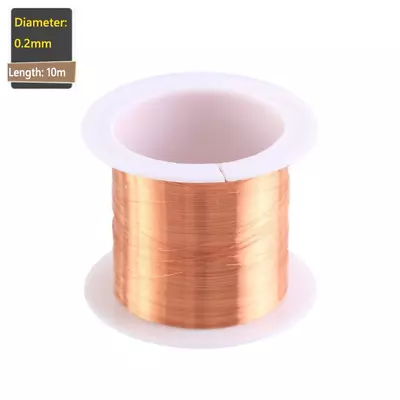 Copper Wire Lacquer Wire 0.06Mm -1.2Mm Cable Copper Magnet Enameled Winding Coil • $18.36