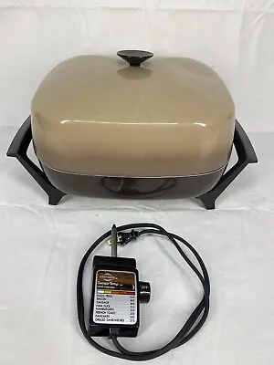 West Bend Vintage Electric Skillet Completely Immersible W/Sensa-Temp Heat Contr • $20