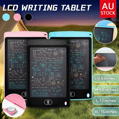 8.5 ~12  LCD Writing Tablet Drawing Board Colorful Doodle Handwriting Pad AU • $10.59