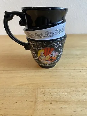 Disney Parks Alice In Wonderland Triple Stacked Mad Hatter Coffee Tea Cup Mug • $19.97