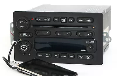 05-09 Chevy GMC Truck AM FM 6 Disc CD Radio W Aux Input On Face & Cable 28058188 • $345