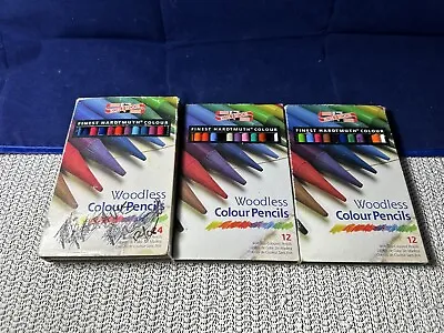 Koh-I-Noor Woodless Colour Color Pencils Set Of 48 Used-vintage • $23.99