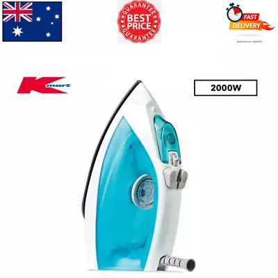 2000W Portable Steam Iron Clothes Garment Non Stick Compact Travel Suit Buttonup • $9.95